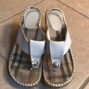 Burberry wedge sandals